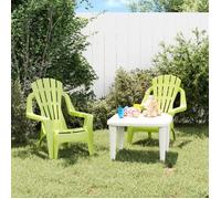""SALE 2025""Chaises de jardin pour enfants - lot de 2 - Fauteuils de Jardin - vert 37x34x44 cm PP - 37x34x44 cm,3,2 Kg 9502