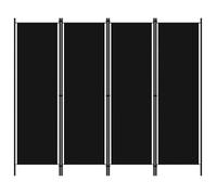 ""SALE 2025""Cloison de séparation 4 panneaux - Paravent intérieur - Noir 200x180 cm,3,59 Kg 5102