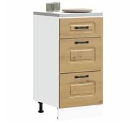 ""SALE 2025""Commode bahut cuisine - Armoire de cuisine Kalmar chêne artisanal - bois d'ingénierie,21,32 Kg 1203