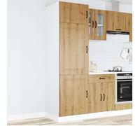 ""SALE 2025""Commode bahut cuisine - Armoire de cuisine Kalmar chêne artisanal - bois d'ingénierie,59,1 Kg 5838