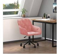 ""SALE 2025""Fauteuil réglable à 360°- Chaise pivotante de bureau - Rose Velours - 56x61x78 cm 8 85 Kg 3283