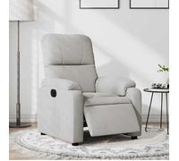 ""SALE 2025""Fauteuil TV Inclinable, Fauteuil inclinable électrique - gris clair - tissu microfibre - 75x89,5x103,5 cm,23,5 Kg 3732