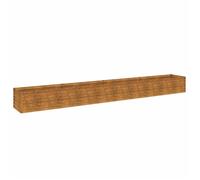 ""SALE 2025""Jardinière/Bac de Plantation MOOD - Lit surélevé de jardin 386x50x36 cm - acier corten Chill712063