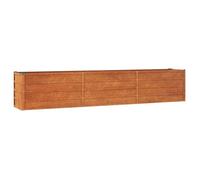 ""SALE 2025""Jardinière/Bac de Plantation MOOD - Lit surélevé de jardin rouillé 240x40x45 cm - acier corten Chill847604