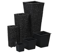 ""SALE 2025""Jardinière/Bac de Plantation MOOD - Lits surélevés 3 pcs - Jacinthe d'eau Noir Chill514745