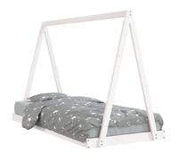 ""SALE 2025""Lit Cabane d'enfant MOOD - Cadre de lit pour enfants blanc 90x200 cm bois de pin massif - Charge : 280 kg - CHILL91895