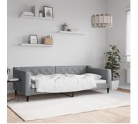 ""SALE 2025""Lit rembourré/Lit de repos - Lit 1 personne - gris clair - 90x200 cm tissu,27.35 Kg 4032
