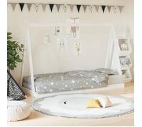 ""SALE 2025""Lit simple Adolescent - Cadre de lit pour enfants blanc 80x200 cm - Bois de pin massif,18,9 Kg 7749