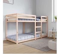 ""SALE 2025""Lit superposé enfant - Lit 2 personnes - 80x200 cm - bois de pin massif,31.5 Kg 9846