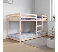 ""SALE 2025""Lit superposé enfant - Lit 2 personnes - 90x190 cm - bois de pin massif,33.68 Kg 8676