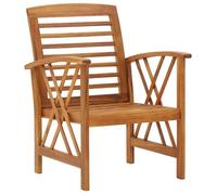 ""SALE 2025""Lot de 2 fauteuils relax/ Chaises de jardin - Ensemble de 2 pièces - Bois d'acacia massif Chill526022