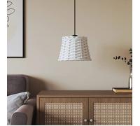 ""SALE 2025""Lustre chambre VIDAXL - Abat-jour de plafonnier blanc Ø20x15 cm osier chill422377