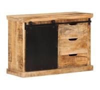 ""SALE 2025""Meuble bas bahut vaisselier - Buffet 80x30x55 cm - Bois de manguier brut massif,18 Kg 4025