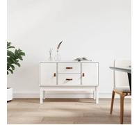 ""SALE 2025""Meuble bas bahut vaisselier - Buffet Blanc 110x40x78 cm - Bois massif de pin 22 Kg 2271