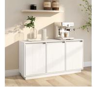 ""SALE 2025""Meuble bas bahut vaisselier - Buffet Blanc 111x34x60 cm - Bois massif de pin,20 Kg 6952