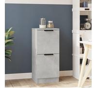""SALE 2025""Meuble bas bahut vaisselier - Buffet - Gris béton - 30x30x70 cm - bois d'ingénierie,10,28 Kg 3397