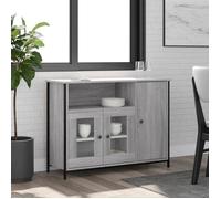 ""SALE 2025""Meuble bas bahut vaisselier - Buffet - Sonoma gris - 100x35x75 cm - bois d'ingénierie,30 Kg 5205