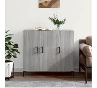 ""SALE 2025""Meuble bas bahut vaisselier - Buffet - Sonoma gris - 90x34x80 cm - bois d'ingénierie,30 Kg 1878
