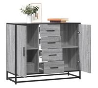 ""SALE 2025""Meuble bas bahut vaisselier - Buffet - Sonoma gris - 92x35x76 cm - bois d'ingénierie,35,4 Kg 6722