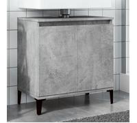 ""SALE 2025""Meuble bas sous évier - Meuble d'évier - Gris béton - 58x33x60 cm - bois d'ingénierie,12,7 Kg 1207
