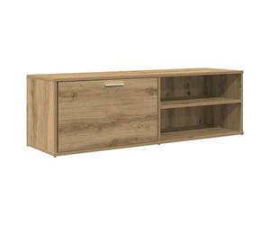 ""SALE 2025""Meuble TV Bas sur Pieds MOOD - Table Télé chêne artisanal - 120x34x37 cm - Bois d'ingénierie Chill6736544