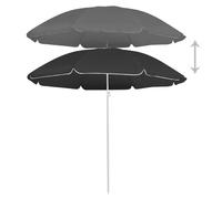 ""SALE 2025""Parasol Anti-UV pour Terrasse - Parasol de jardin avec mât - en acier anthracite 180 cm chill174035