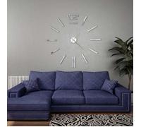 ""SALE 2025""Pendule Murale Horloge Suspendu - Horloge murale 3D Design moderne - 100 cm XXL Argenté chill648989