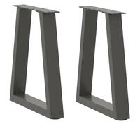 ""SALE 2025""Pieds de table à manger en forme de V - Lot de 2 - anthracite acier,5,39 Kg 7109