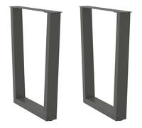 ""SALE 2025""Pieds de table à manger forme V - Lot de 2 - anthracite 70x(72-73,3)cm,11,95 Kg 4160