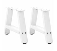 ""SALE 2025""Pieds de table basse forme de A - Lot de 2 - blanc 30x(30-31) cm acier,4,15 Kg 1529