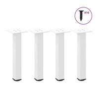 ""SALE 2025""Pieds de table basse - Lot de 4 - blanc 30-32 cm acier,3,54 Kg 9913