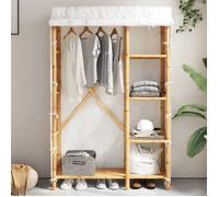 ""SALE 2025""Placard de Chambre - Garde-robe 110x45x170 cm bambou,18,4 Kg 5100