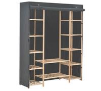 ""SALE 2025""Placard de Chambre - Garde-robe Gris 13 Garde-robe Gris 135x40x170cm Tissu ABHT 8678124