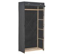 ""SALE 2025""Placard de Chambre - Garde-robe Gris 79 x 40 x 170 cm Tissu,5,6 Kg 4199