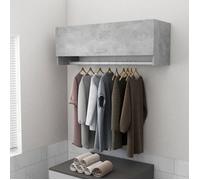 ""SALE 2025""Placard de Chambre - Garde-robe - Gris béton - 100x32,5x35 cm - bois d'ingénierie,15,5 Kg 7605