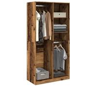 ""SALE 2025""Placard de Chambre - Garde-robe - vieux bois - 100x50x200 cm - bois d'ingénierie,58,5 Kg 5550