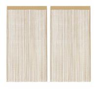 ""SALE 2025""Rideau et voilage - Rideau en fils Lot de 2 - 100 x 250 cm Beige chill723240