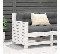 ""SALE 2025""Sofa canapé de patio/Canapé de jardin accoudoir blanc 69x62x70,5 cm bois pin massif - 69x62x70,5 cm,13,02 Kg 9957