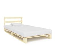 ""SALE 2025""Structure/Cadre de lit de palette - Lit 1 personne - bois massif pin 100x200 cm,25.8 Kg 1354