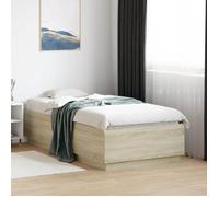 ""SALE 2025""Structure/Cadre de lit - Lit 1 personne - chêne sonoma - 75x190 cm,39.68 Kg 1525