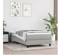 ""SALE 2025""Structure/Cadre de lit - Lit 1 personne - gris clair - 90x190 cm tissu,16.7 Kg 8946