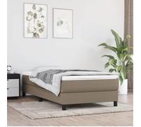 ""SALE 2025""Structure/Cadre de lit - Lit 1 personne - taupe 80x200 cm tissu,16.3 Kg 5724