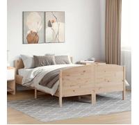 ""SALE 2025""Structure/Cadre de lit - Lit 2 personnes - 140x190 cm - bois de pin massif,36.12 Kg 3087