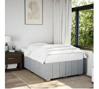 ""SALE 2025""Structure/Cadre de lit - Lit 2 personnes - gris clair - 120x190 cm tissu,47.1 Kg 1122