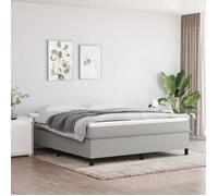 ""SALE 2025""Structure/Cadre de lit - Lit 2 personnes - gris clair - 180x200 cm tissu,27.2 Kg 2873