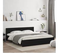 ""SALE 2025""Structure/Cadre de lit - Lit 2 personnes - noir 180x200 cm,52.28 Kg 7193