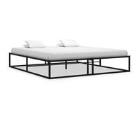 ""SALE 2025""Structure/Cadre de lit - Lit 2 personnes - noir métal 140x200 cm,18.75 Kg 7043