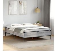 ""SALE 2025""Structure/Cadre de lit - Lit 2 personnes - sonoma gris - 140x200 cm,38.64 Kg 1818