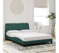 ""SALE 2025""Structure/Cadre de lit - Lit 2 personnes - vert foncé - 120x200 cm velours,24.25 Kg 1608
