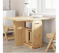 ""SALE 2025""Table à manger - table de dîner papillon pliable Corona - cire marron - bois de pin,19,7 Kg 4708